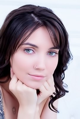 /Danniela Cute Slim Brunette Getting Naked