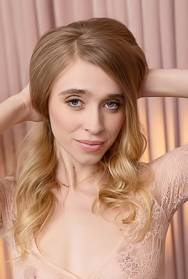 Riley Anne Parts Her Long Legs For An Intimate View Of Her Plump-lipped Pussy