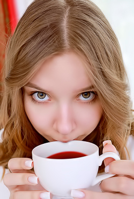 Estella Soft Thighs Parted And Perky Breasts Bare