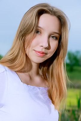 Estella Drops A White Sundress On A Lakeside Dock