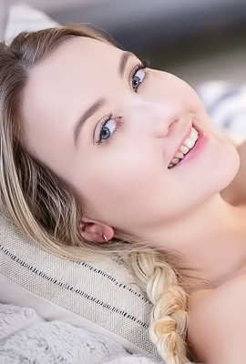 Kissing And Grabbing Ann Joys Tattooed And Tied-Up Body On Bed