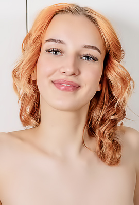 Emma As Breasts Sweaty as She Caresses Them Biting Juicy Apples